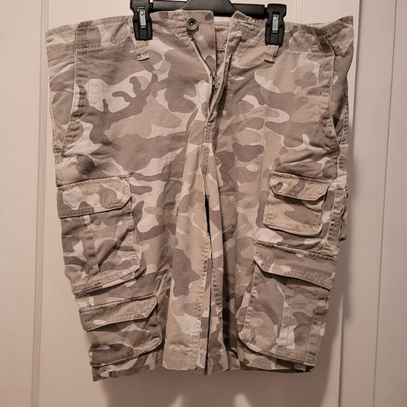 No Boundaries Shorts Mens No Boundaries White Camo Cargo Shorts